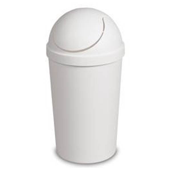 Round Trash Can With Swingtop Cover 12qt